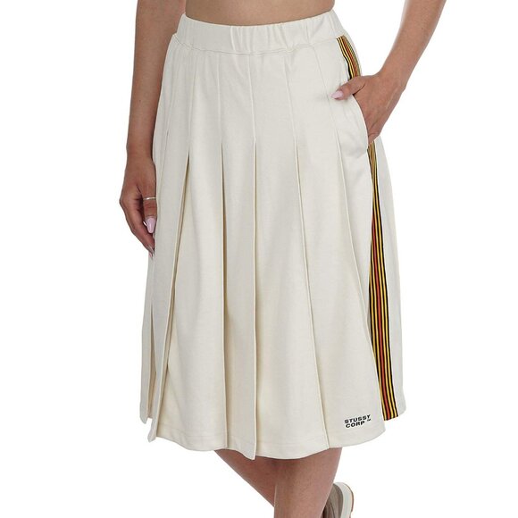 $150 NWT STUSSY SLOANE PLEATED TRACK SKIRT SIZE S SMALL - Picture 1 of 7